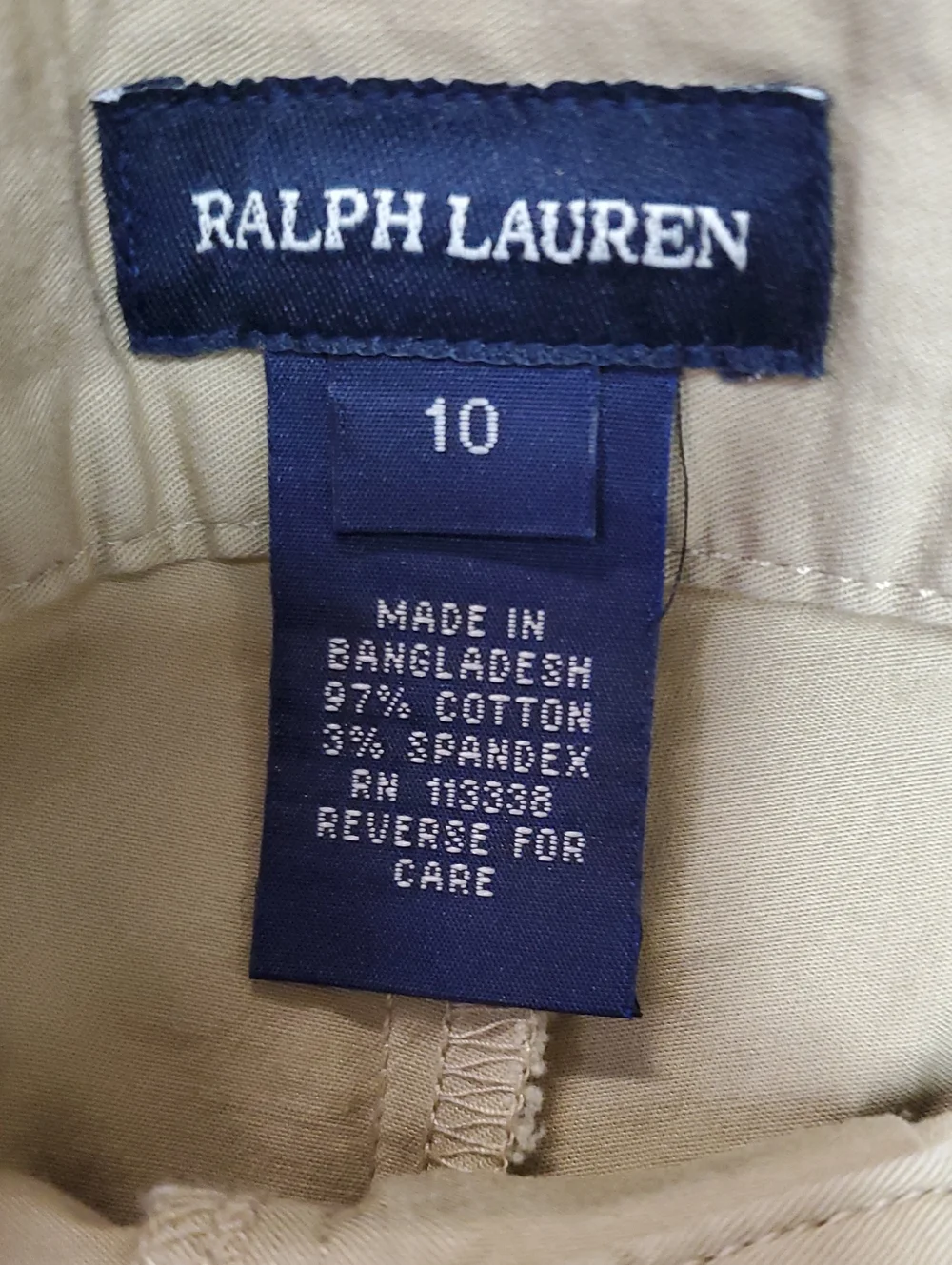 School Uniform Pants Ralph Lauren Size 10 Khaki Pants